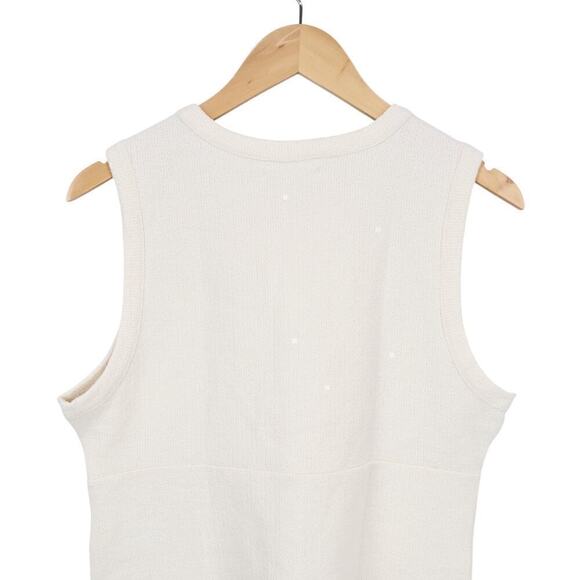 Madewell Split Crewneck Cardigan Tank Lighthouse Size Large NWT - Picture 8 of 8